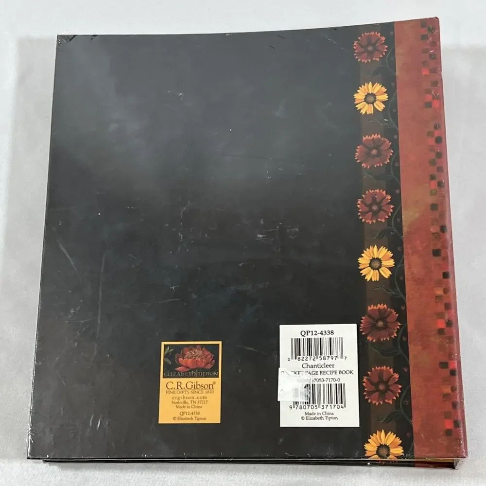 C. R. Gibson Pocket Page Recipe Book Elizabeth Tipton Rooster Country Chicken